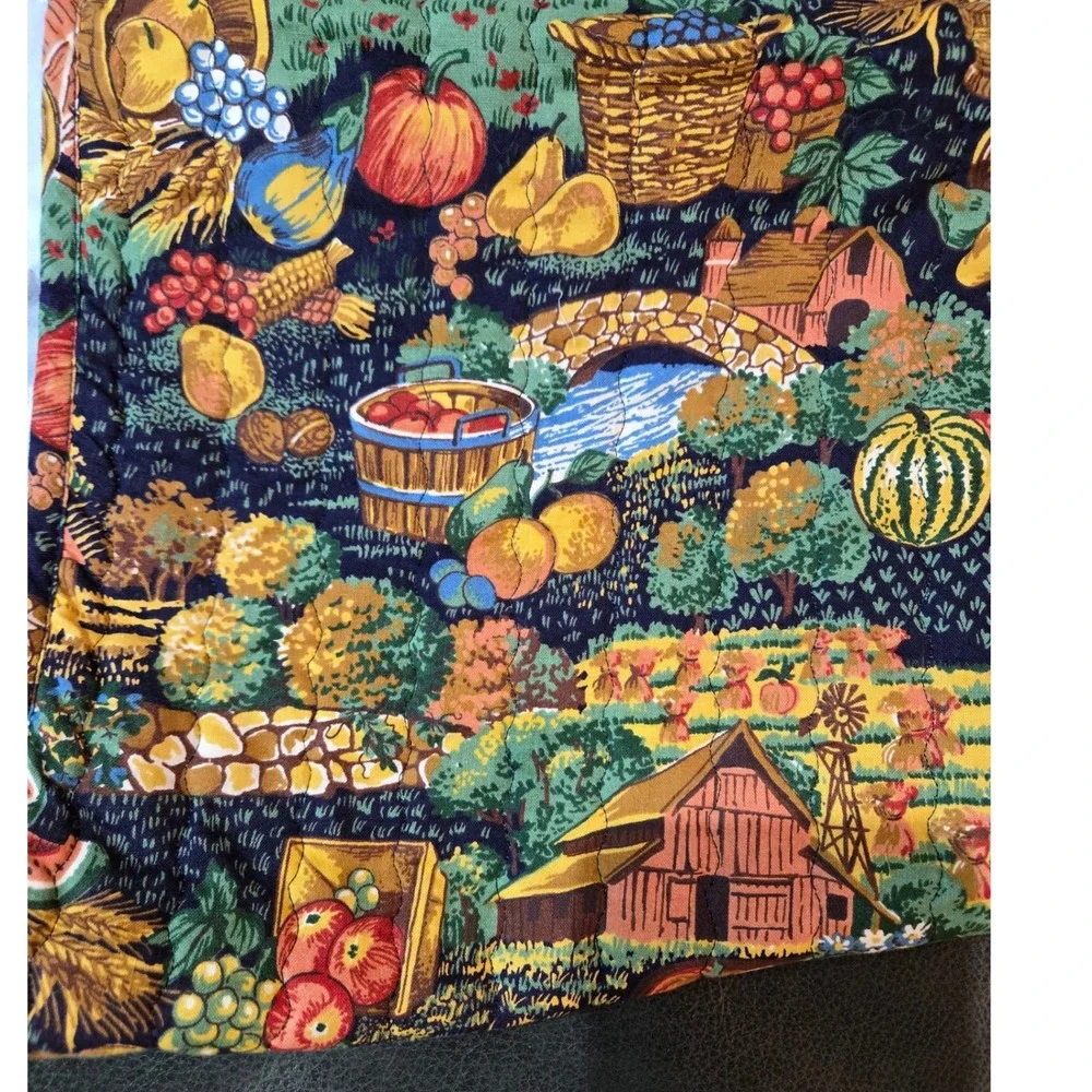 Unbranded Harvest Table Runner OS‎ Multicolor Excellent Quilted Farmhouse